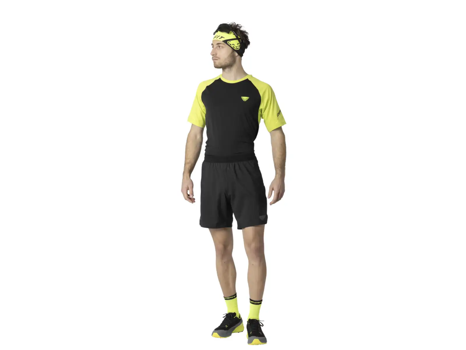 Dynafit Alpine Pro 2v1 męskie spodenki do biegania Black Out