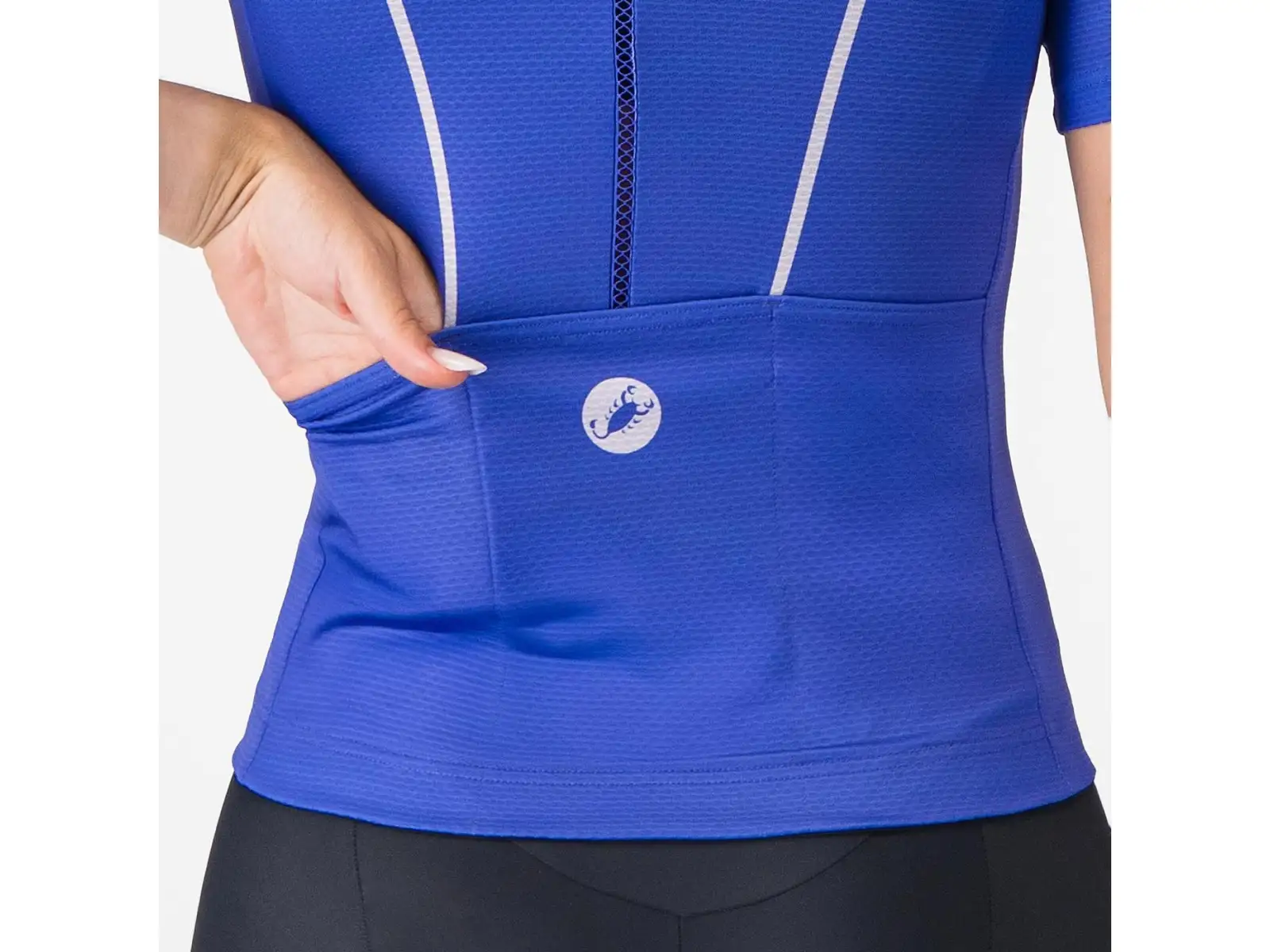 Castelli Anima Flow damska koszulka Ultraviolet/Purple Mist