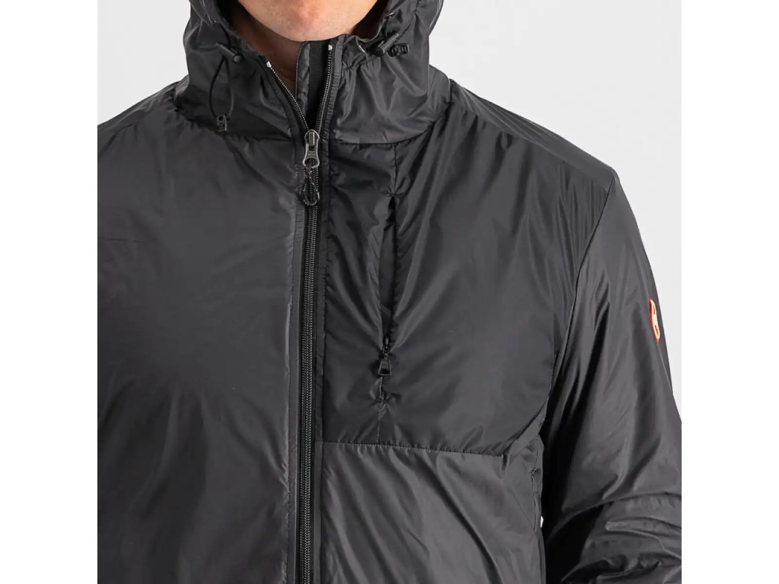 Castelli Riscalda Puffy męska kurtka dark gray/eletric lime