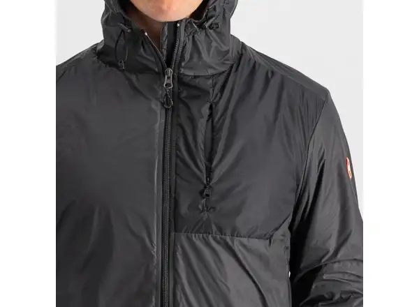 Castelli Riscalda Puffy męska kurtka dark gray/eletric lime