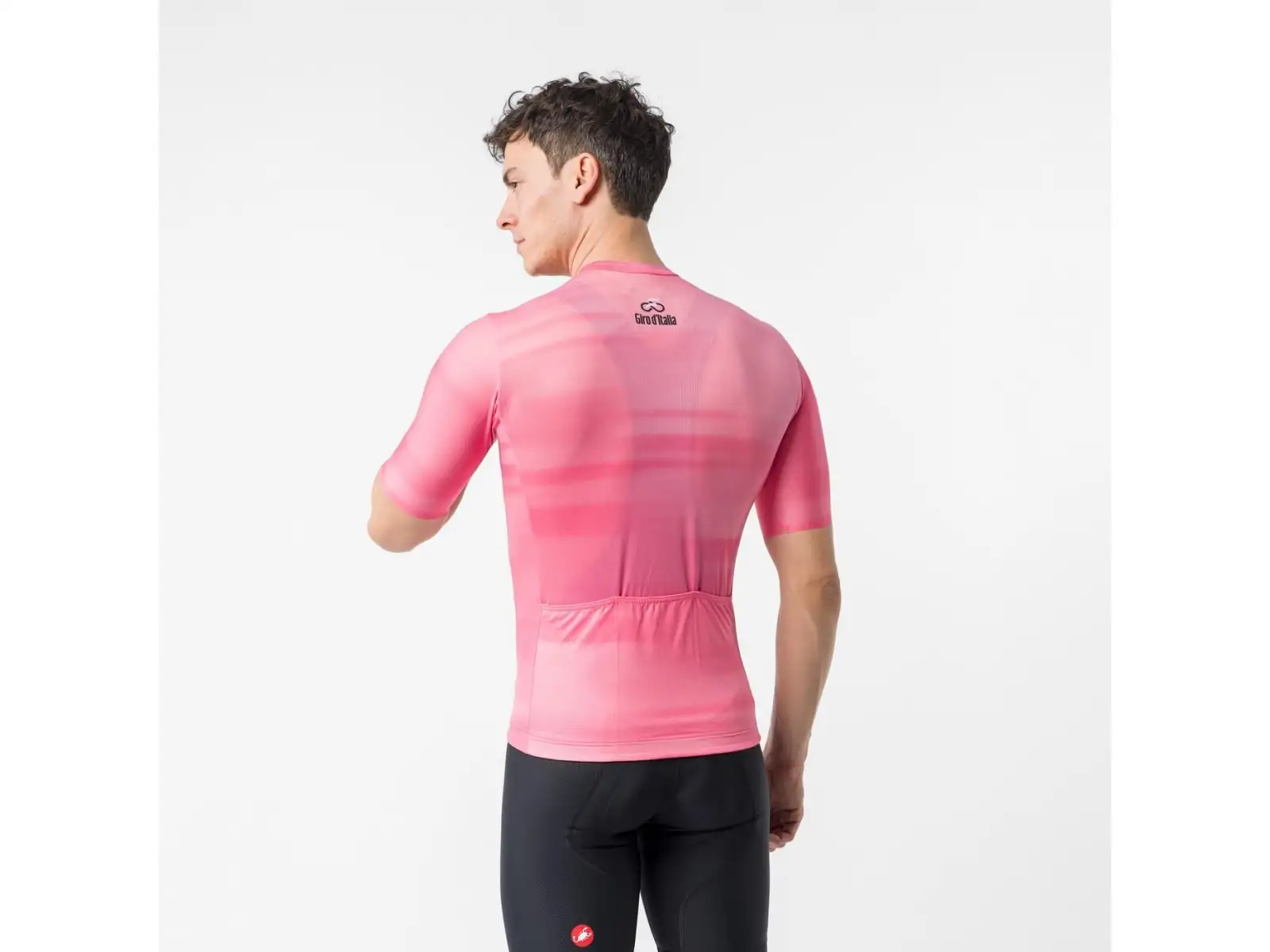 Castelli Giro109 Competizione 4 męska koszulka kolarska krótki rękaw Rosa Giro