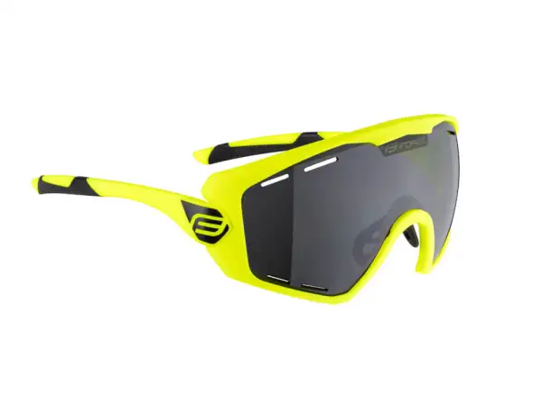 Force Ombro Plus okulary rowerowe fluo/czarna szkła laser
