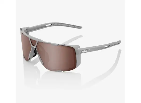 100% Eastcraft okulary Soft Tact Cool Grey/HiPER Crimson Silver Mirror Lens