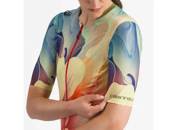 Castelli Unlimited Pro damski dres krótki rękaw Multicolor Green