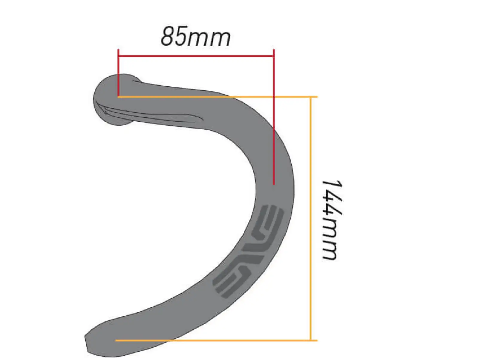Enve Road Compact Drop szosowa kierownica czarna
