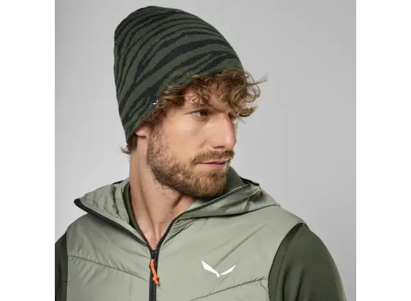 Salewa Sella Alpine Merino Crevasse czapka Dark Olive