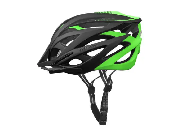Etape Magnum kask rowerowy czarny/zielony mat