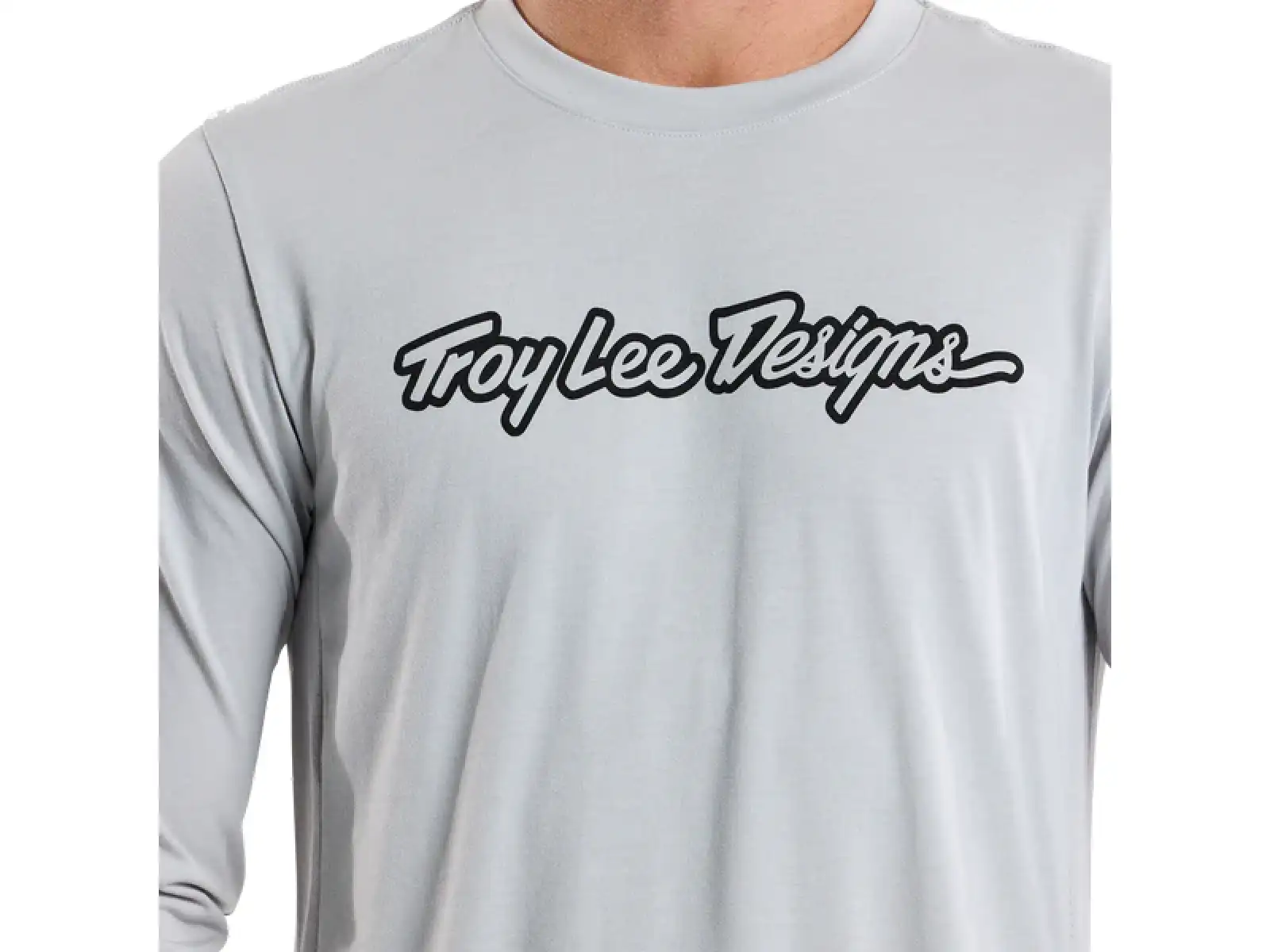 Troy Lee Designs Skyline Ride Tee Signature męska koszulka z długim rękawem Mist