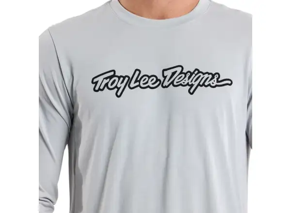 Troy Lee Designs Skyline Ride Tee Signature męska koszulka z długim rękawem Mist