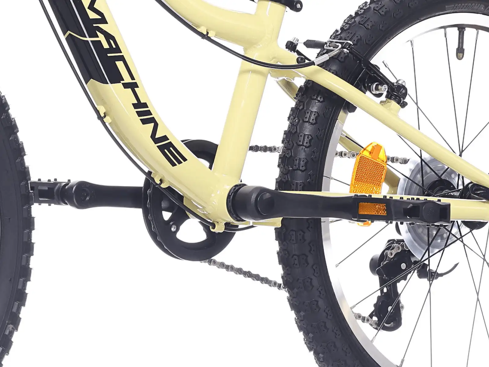 Rock Machine Storm 20 VB rower dziecięcy Sulfur Yellow