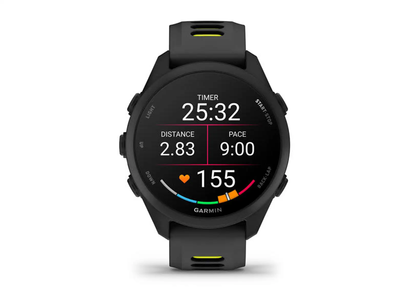 Garmin Forerunner 170 Black z paskiem Black/Amp Yellow