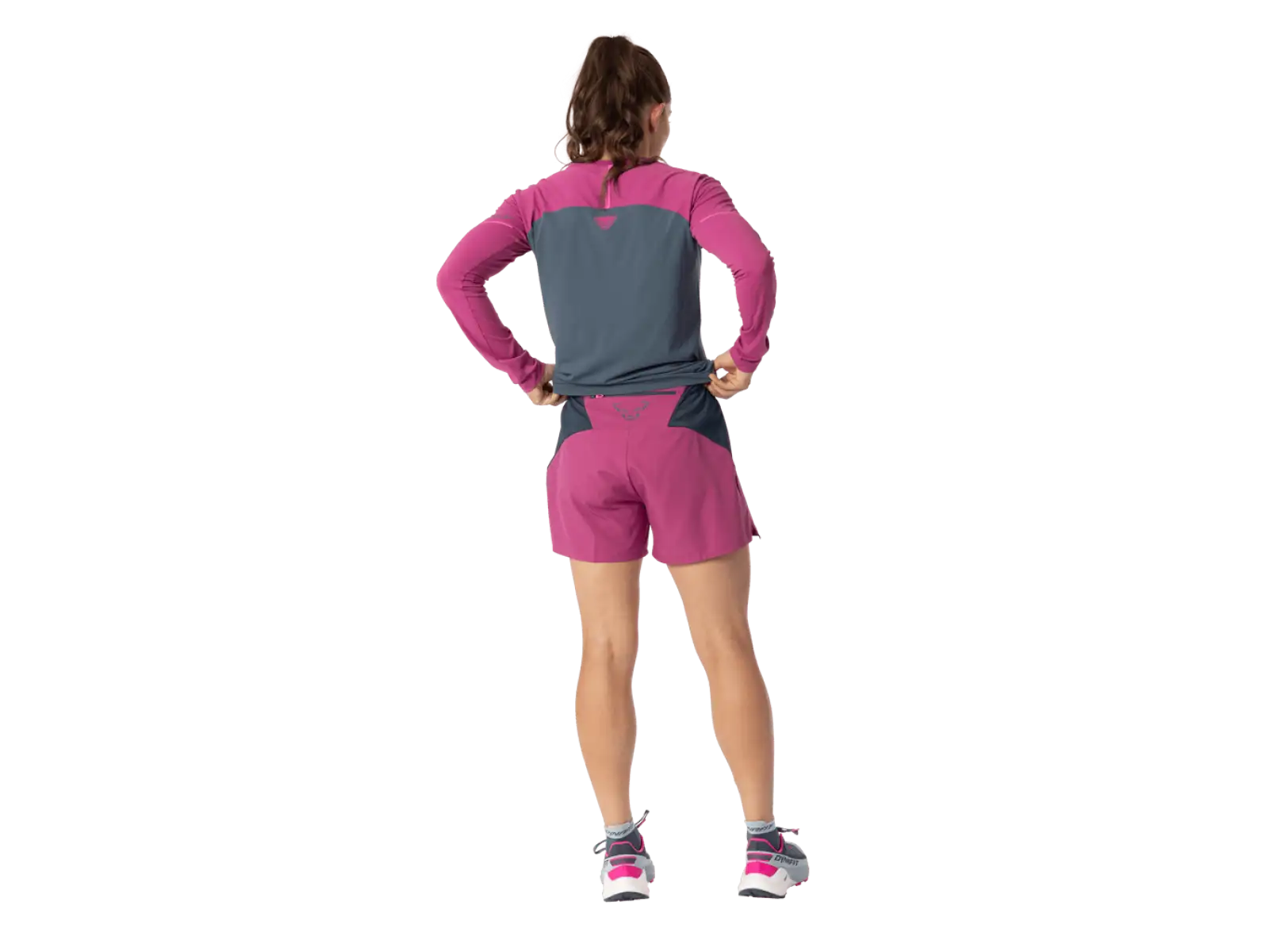 Dynafit Alpine Pro 2w1 damskie spodenki do biegania Magenta