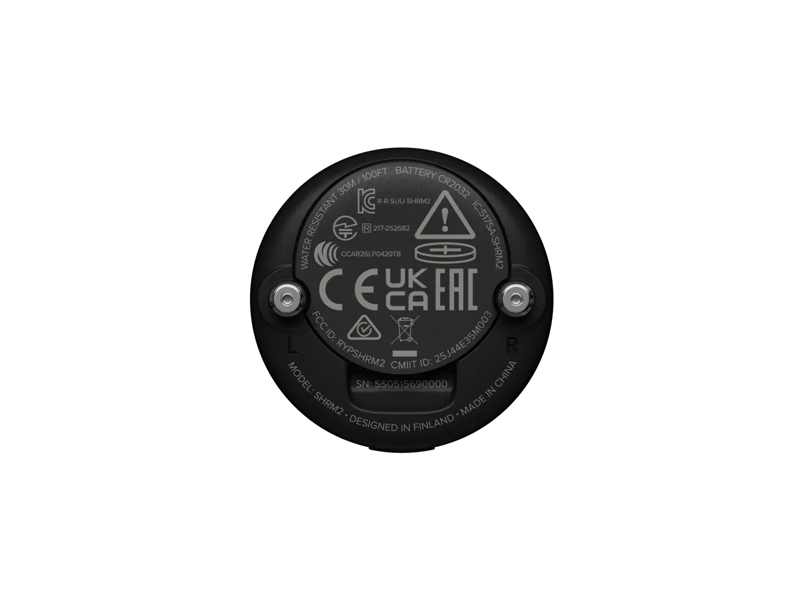 Suunto SHRM2 pas piersiowy Black
