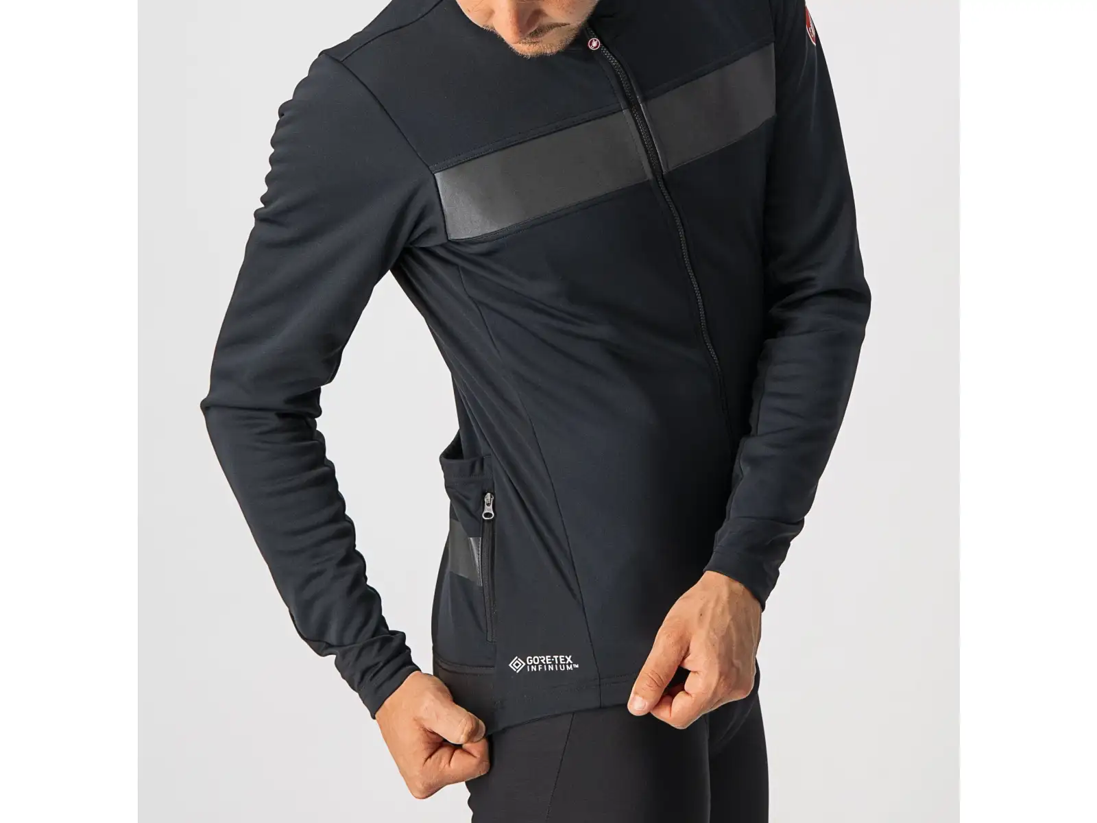 Castelli Raddoppia 3 męska kurtka Light Black/Black Reflex