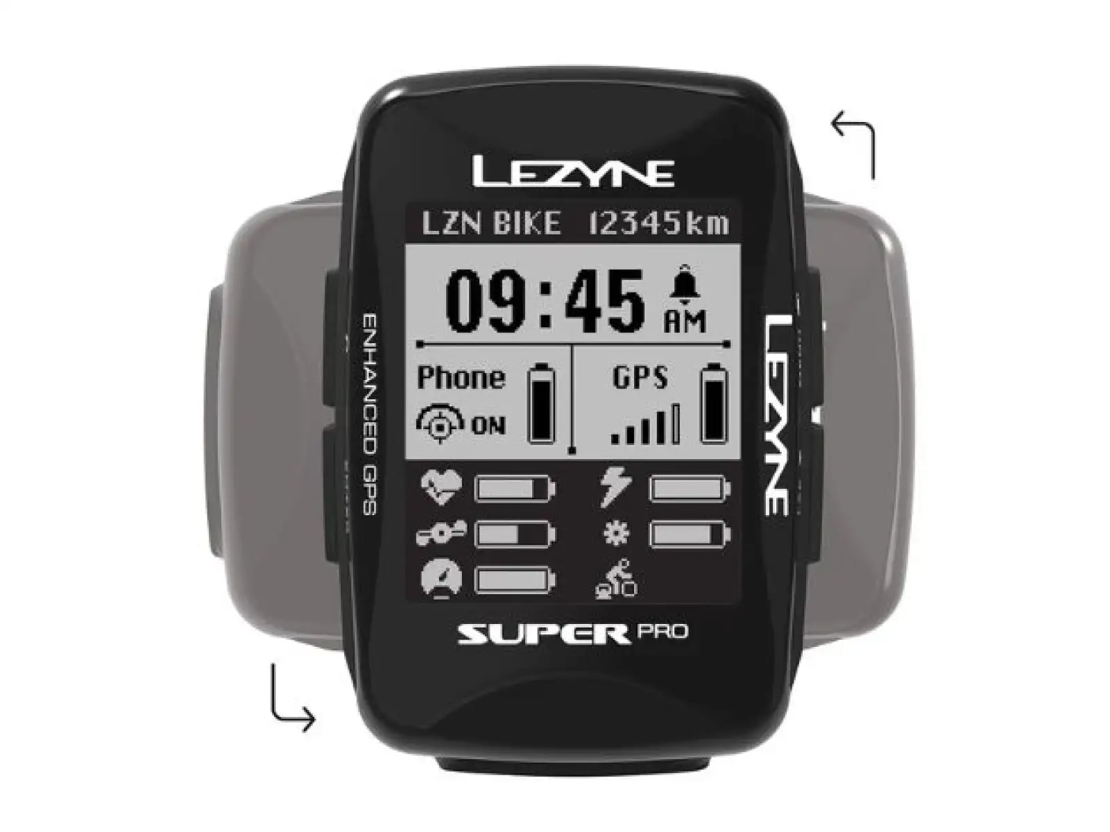 Lezyne Super Pro GPS nawigacja czarna