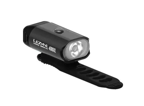 Lezyne Mini Drive 400 przednie światło black/hi gloss