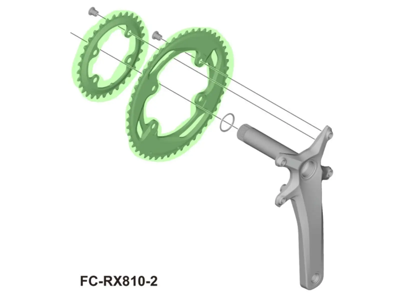 Shimano GRX FC-RX810-2 tarcza 31 zębów