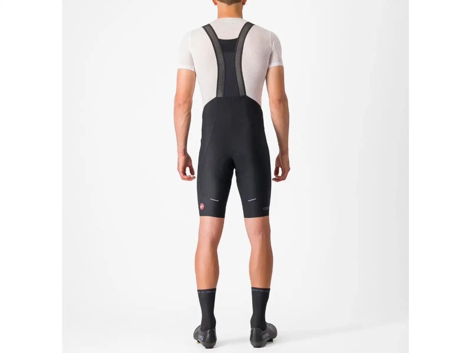 Castelli Espresso 3 męskie spodenki z wkładką i szelkami Black