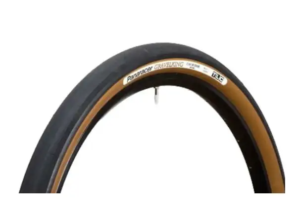 Panaracer Gravel King Slick TLC 700x38C opona czarna/brązowa kevlar - z roweru