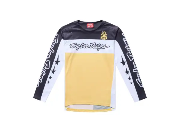 Troy Lee Designs Youth Sprint Pro dziecięca koszulka długi rękaw Yo Moto Butter Real Teal