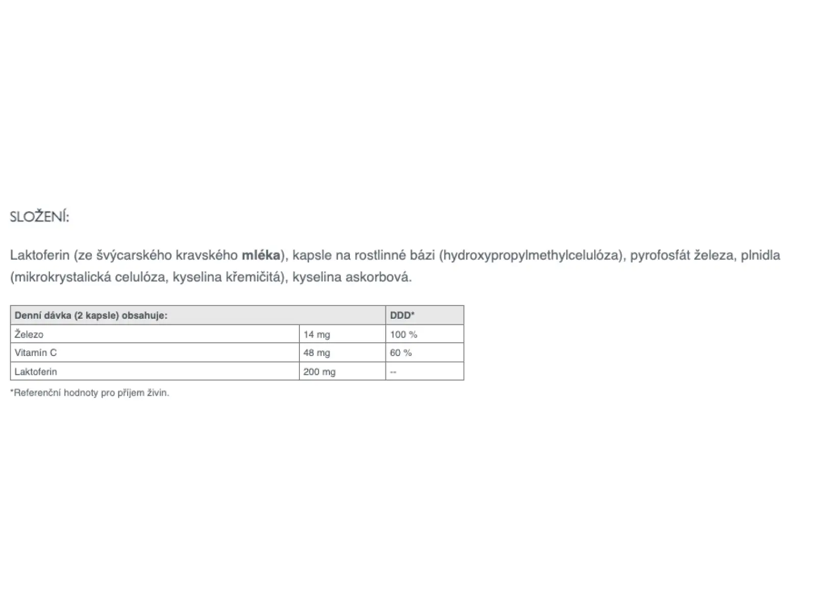 Sponser Lactoferrin uzupełnienie żelaza