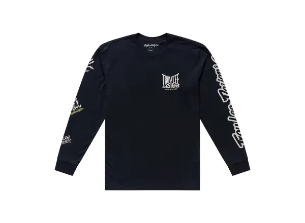 Troy Lee Designs męska koszulka rowerowa długi rękaw Black