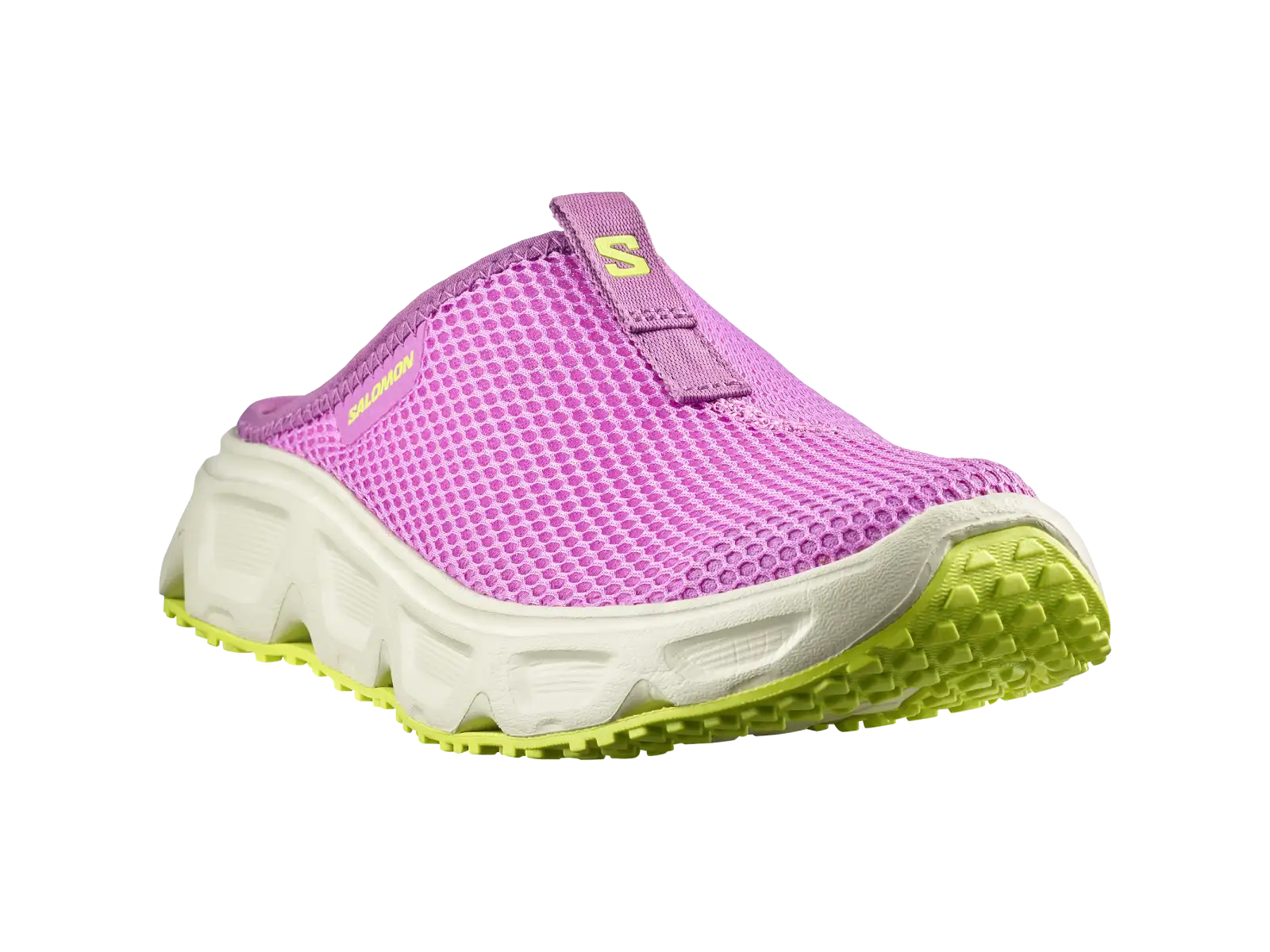 Salomon Reelax Slide 6.0 damskie klapki Iris Orchid/Asparsgud Green/Acid Lime