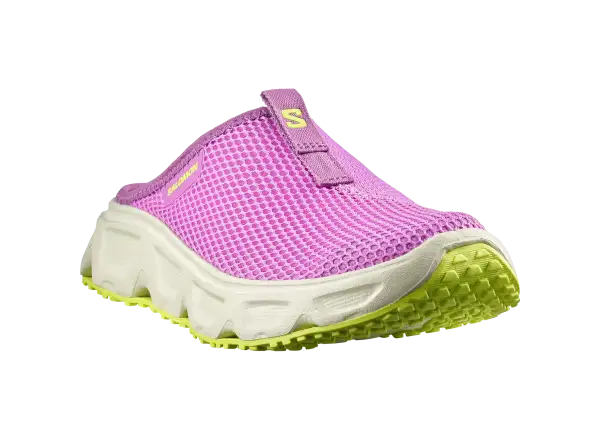 Salomon Reelax Slide 6.0 damskie klapki Iris Orchid/Asparsgud Green/Acid Lime