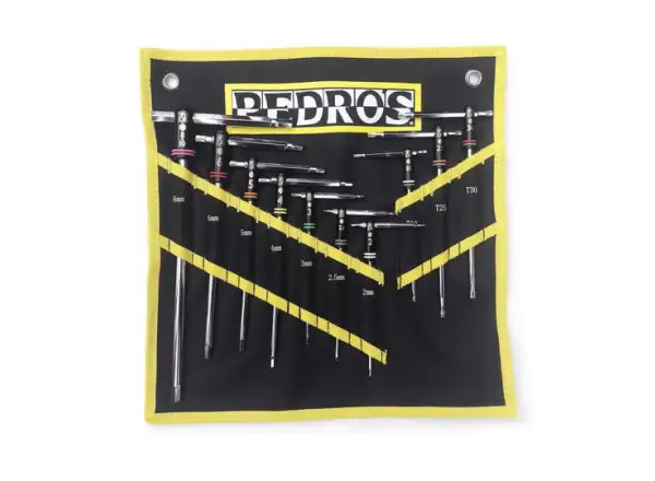 Pedros Master T-handle Set II zestaw kluczy imbusowych i Torx 10 sztuk w tym torba
