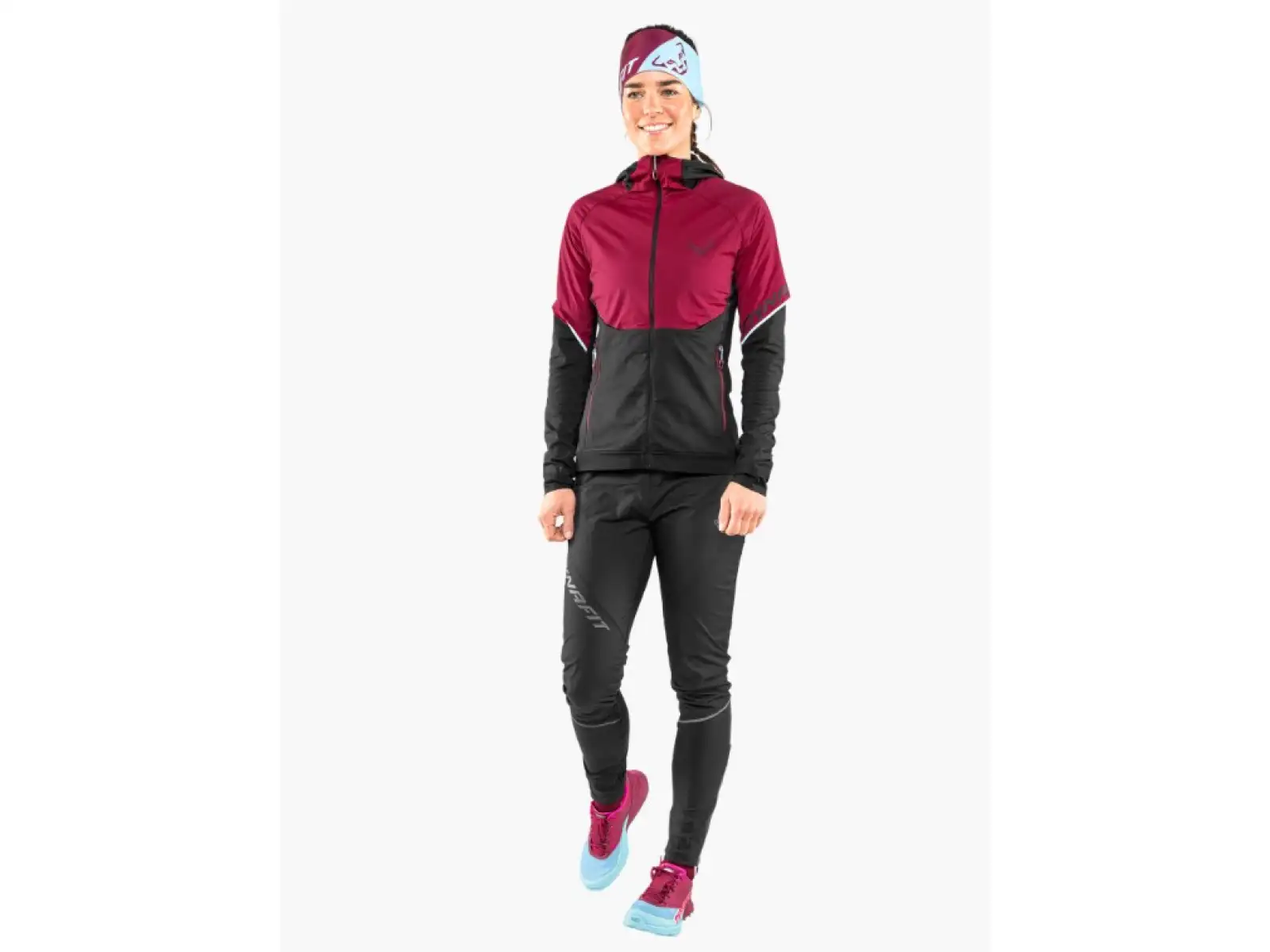 Dynafit Alpine Hybrid women's running pants Black Out/Magnet