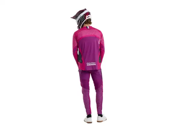Troy Lee Designs x SRAM Sprint Ultra męska koszulka z długim rękawem Radioscape Fuchsia