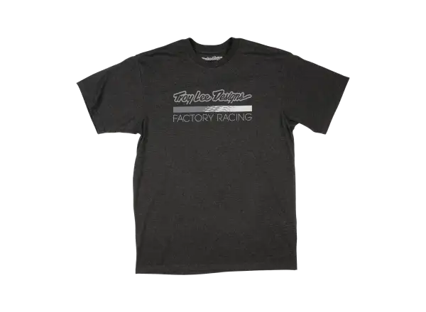 Troy Lee Designs Factory Racing męska koszulka krótki rękaw Black heather/Gray