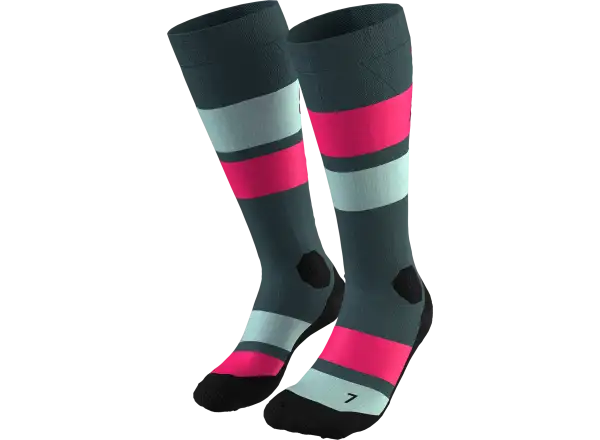 Dynafit Free Touring Graphic skarpety narciarskie Flamingo/Stripes