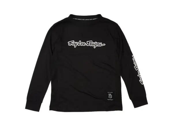 Troy Lee Designs Skyline Ride Tee dziecięca koszulka z długim rękawem Signature Black