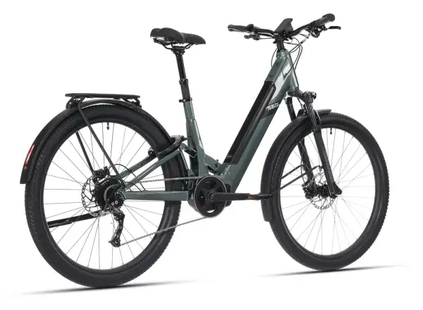 Rock Machine Crossride e450 FS niskie wejście całkowicie zawieszony rower elektryczny Ocean Grey/Black