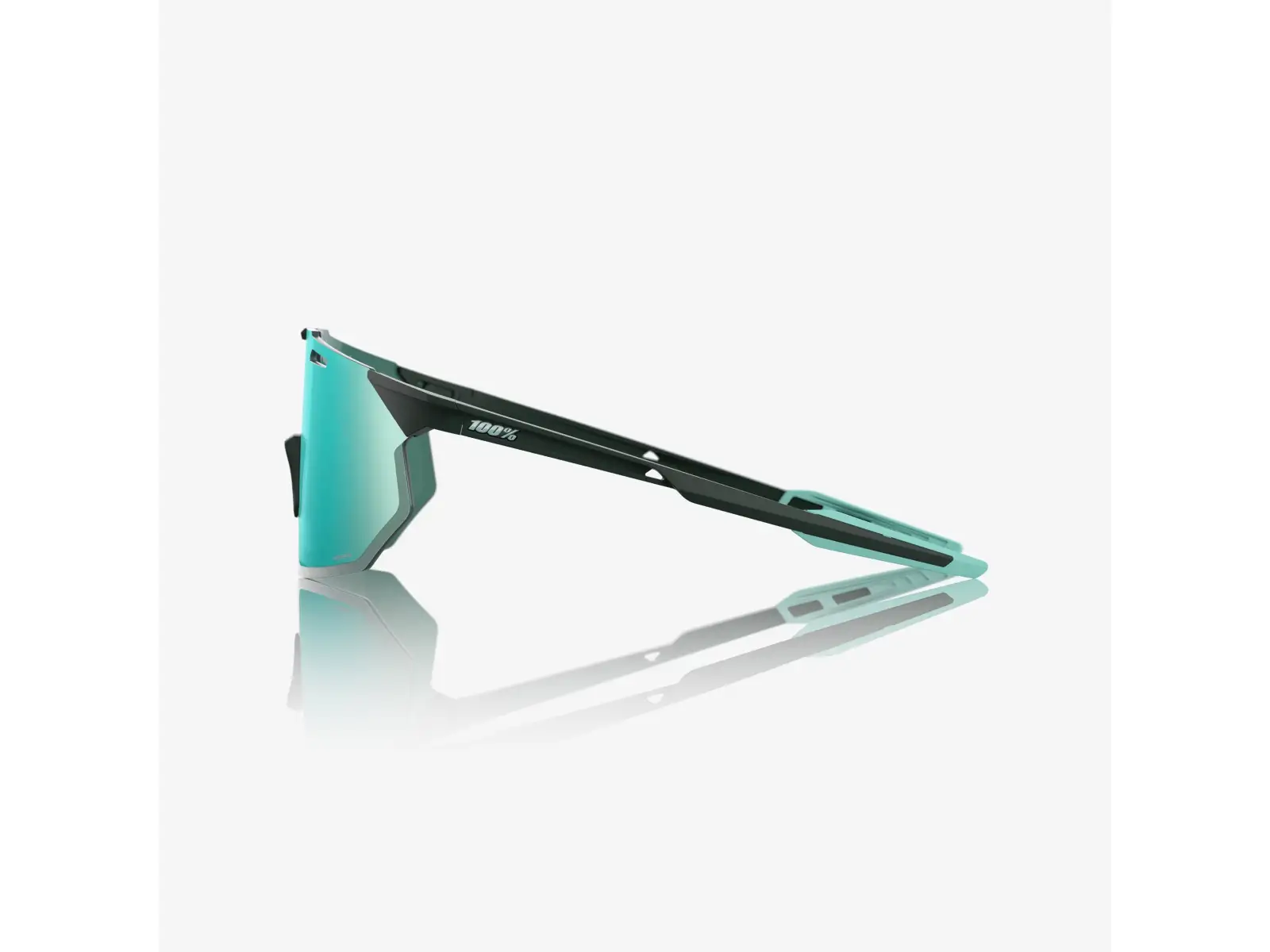 100% Hypercraft SQ sportowe okulary Matte Juniper/HiPER Mint Mirror Lens