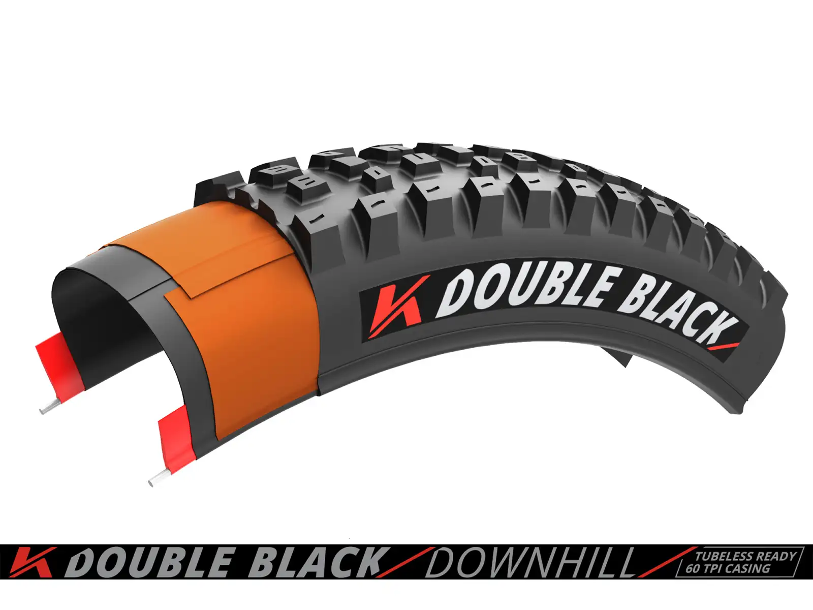 Kenda K-Series Double Black Downhill 60TPI K-1265 TR 27,5x2,40" opona MTB kevlarowa