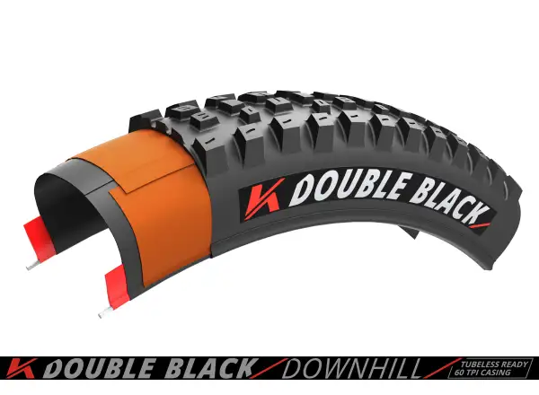 Kenda K-Series Double Black Downhill 60TPI K-1265 TR 27,5x2,40" opona MTB kevlarowa