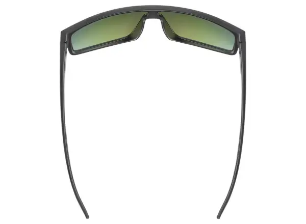 Uvex LGL 51 okulary rowerowe Black Mat/Mirror Green
