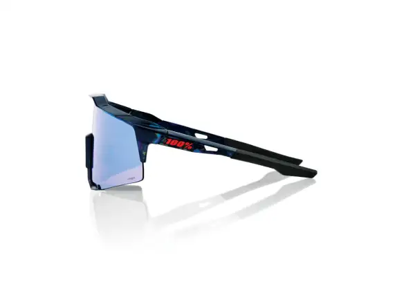 100% SPEEDCRAFT okulary rowerowe Black Holographic/Hiper blue Multilayer Mirror Lens