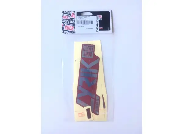 Rock Shox Decal Kit dla Lyrik Ultimate 27,5" i 29" Polar Foil/Gloss Red