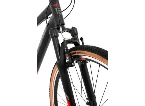 Rock Machine CrossRide 100 mat black/dark grey/brick red rower trekkingowy