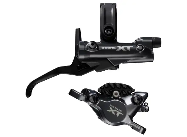 Shimano Deore XT BR-M8200+BL-M8200 tylny hamulec tarczowy klocki metalowe z chłodzeniem