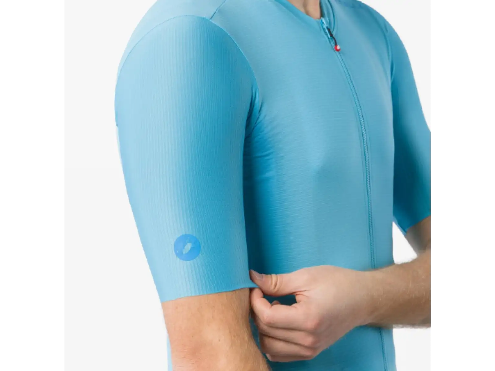 Castelli Espresso 2 męska koszulka kolarska krótki rękaw Neon Cobalt