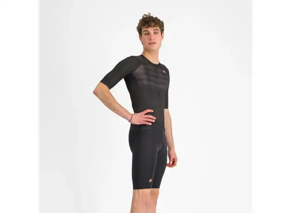 Castelli Free Aero Race męskie spodenki z wkładką i szelkami Black