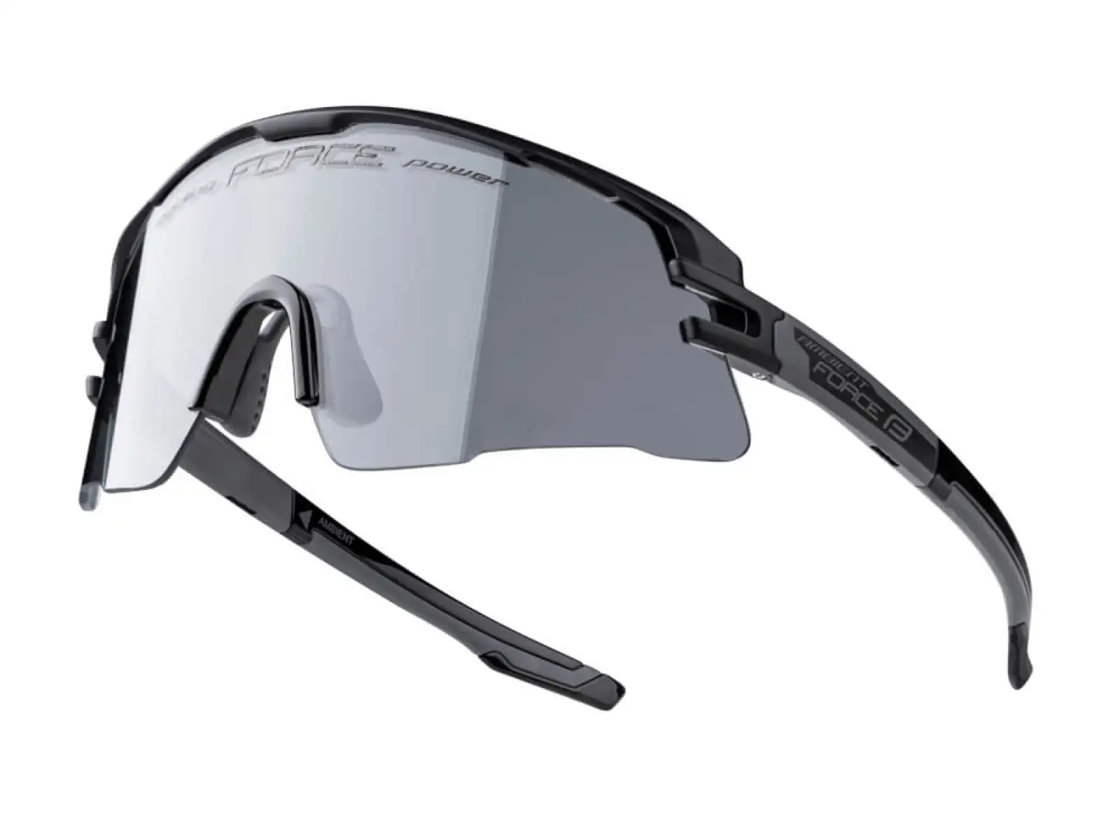 Force Ambient rowerowe okulary czarna/szara, fotochromatyczne szkła
