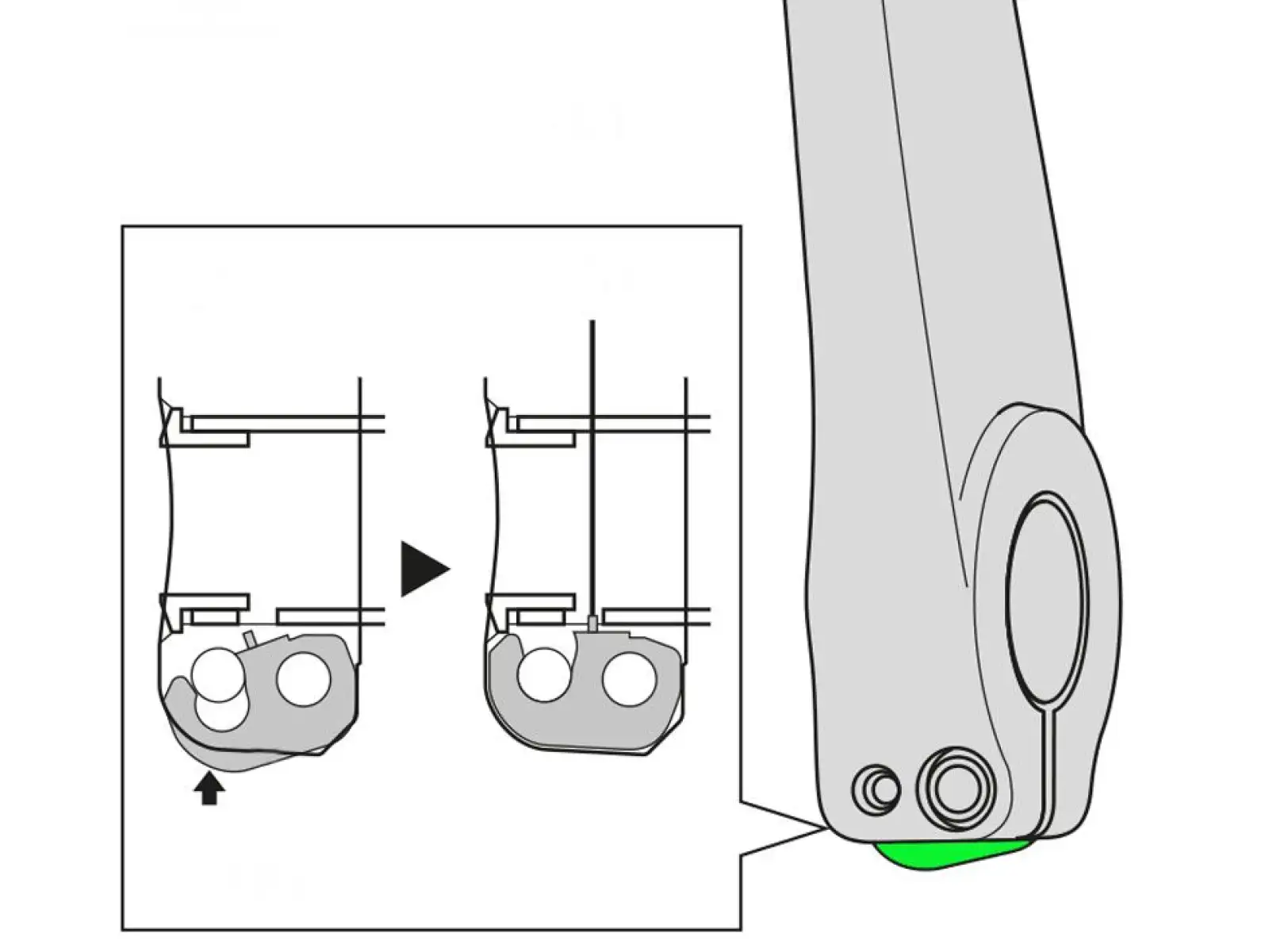 Shimano FC-M580 podkładka do lewego ramienia korby