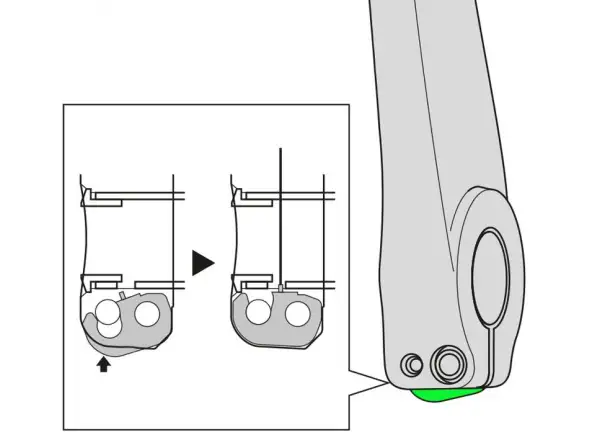 Shimano FC-M580 podkładka do lewego ramienia korby