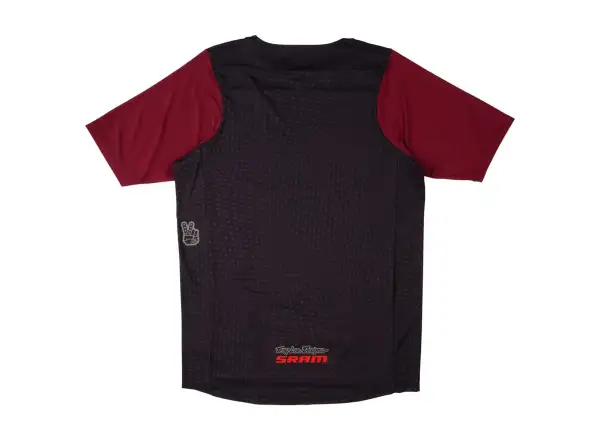 Troy Lee Designs x SRAM Skyline męska koszulka krótki rękaw Radioscape Black/Berry