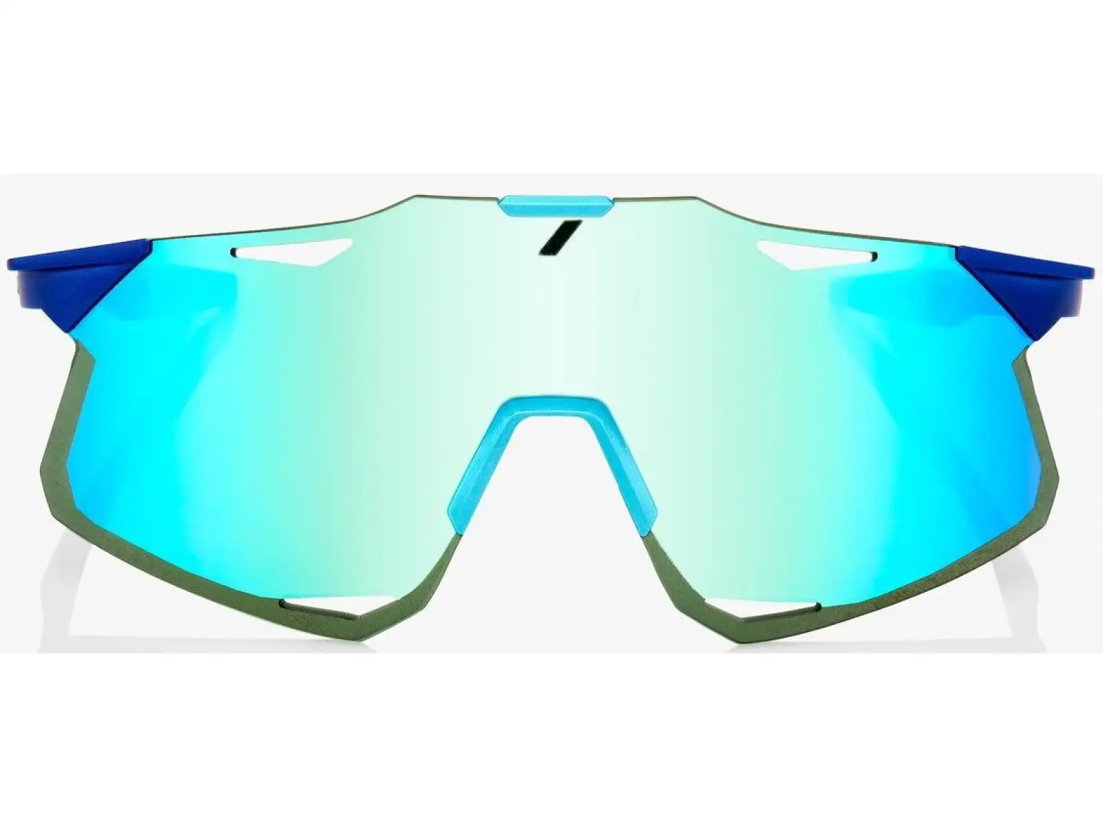 100% Hypercraft okulary Matte Metallic Into the Fade/Blue Topaz Multilayer Mirror
